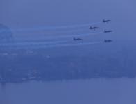 Demonstration de la Patrouille de Suisse sur Montreux